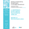 IB2017100 Consulter le Numéro 1 : La bioéthique dans l'espace francophone africain