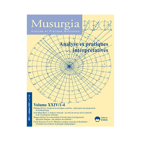 MU20171400 CONSULTER LE NUMERO 1-4 Analyse et pratiques interprétatives