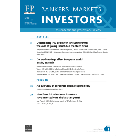 Bankers, markets & investors n° 159  December 2019