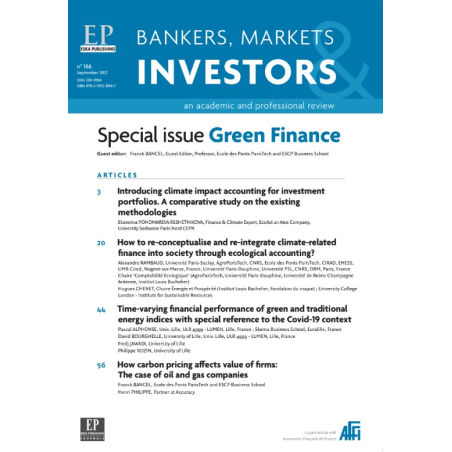 Bankers, Markets & Investors n° 166 – Septembre 2021