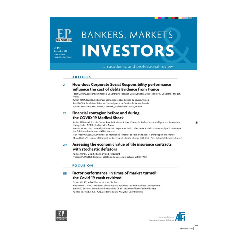 Bankers, Markets & Investors n° 167 - Decembre 2021