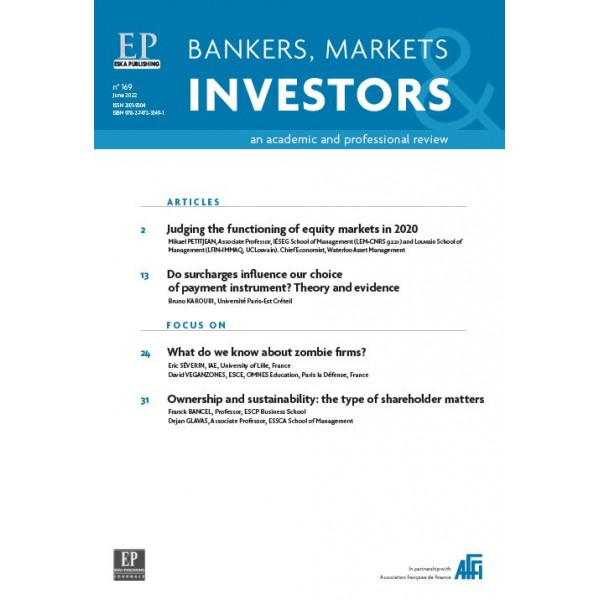Bankers, Markets & Investors n° 169 June 2022
