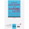 JOURNAL DE GESTION ET D’ ECONOMIE DE LA SANTE N°5-6