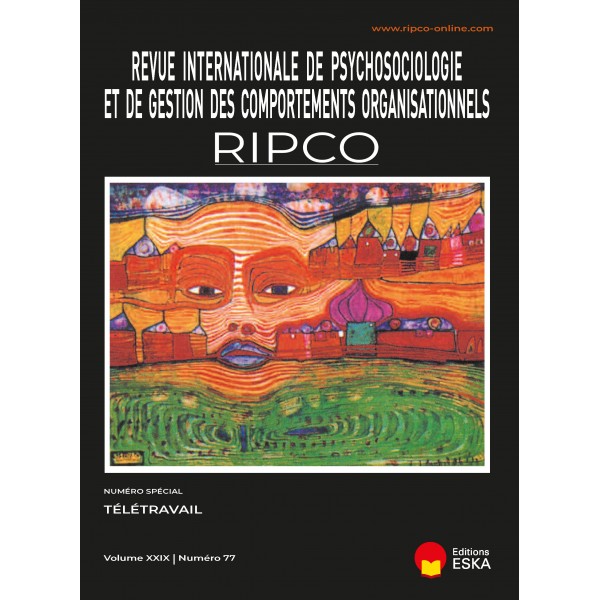 Revue Internationale de Psychosociologie et de gestion des Comportements Organisationnels - 2023 - volume 29 - n°77