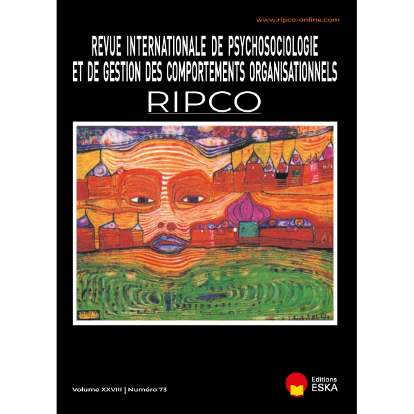 Revue Internationale de Psychosociologie et de gestion des Comportements Organisationnels - 2022 - volume 28 - n°73