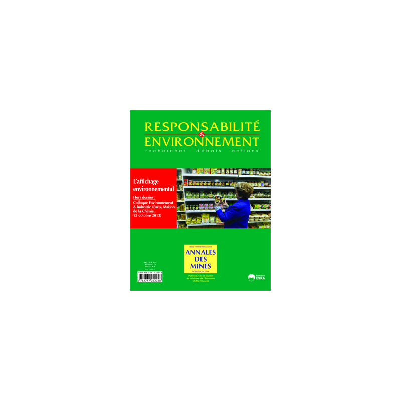  RE20147334 L’expérimentation de l’affichage environnemental en France : contexte et résultats 