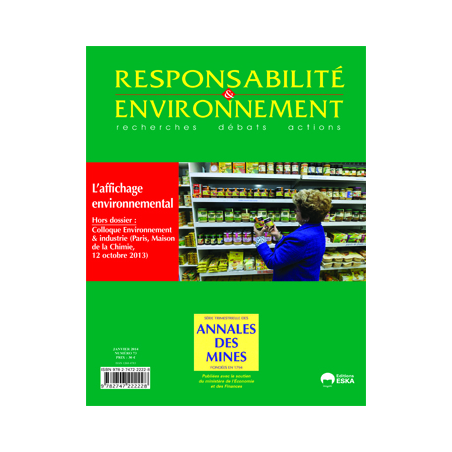  RE20147335 L’information des consommateurs sur l’impact environnemental des produits : le cas des industries agroalimentaires 