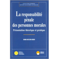 LA RESPONSABILITÉ PÉNALE DES PERSONNES MORALES : présentation th
