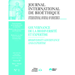 IB2014100 CONSULTER LE NUMER1 : GOUVERNANCE DE LA BIODIVERSITE ET EXPERTISE