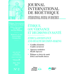 IB2014237 ART. ACTORS AND TOOLS OF PREDICTIVE GENETICS: ETHICS AT THE HEART OF GOVERNANCE