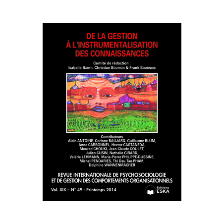 PS20144940 ART. LE BIAIS D’AUTO-COMPLAISANCE DANS LA CREATION IMMEDIATE DE CONNAISSANCES, ISSUE D’UN ECHEC