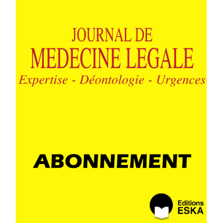 Subscription Journal de la Médecine Légale, Droit Médical PRINT VERSION