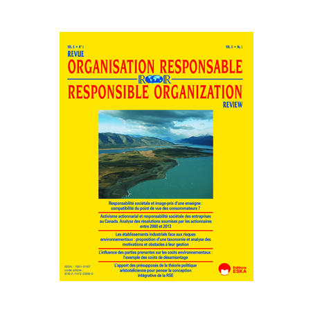 OR2013131 Art. Activisme actionnarial et responsabilité sociétale des entreprises au Canada