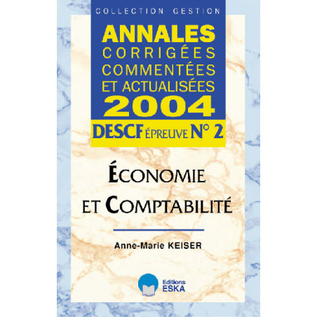 DESCF 2 2004 - Comptabilité et économie