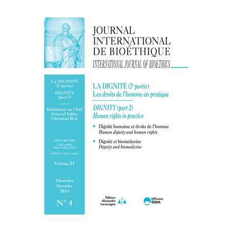 IB2010437 DIGNITY AND INFORMED CONSENT IN THE TREATMENT OF MATURE MINORS