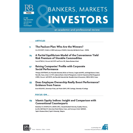 Bankers, Markets & Investors n° 130 – Mai-Juin 2014
