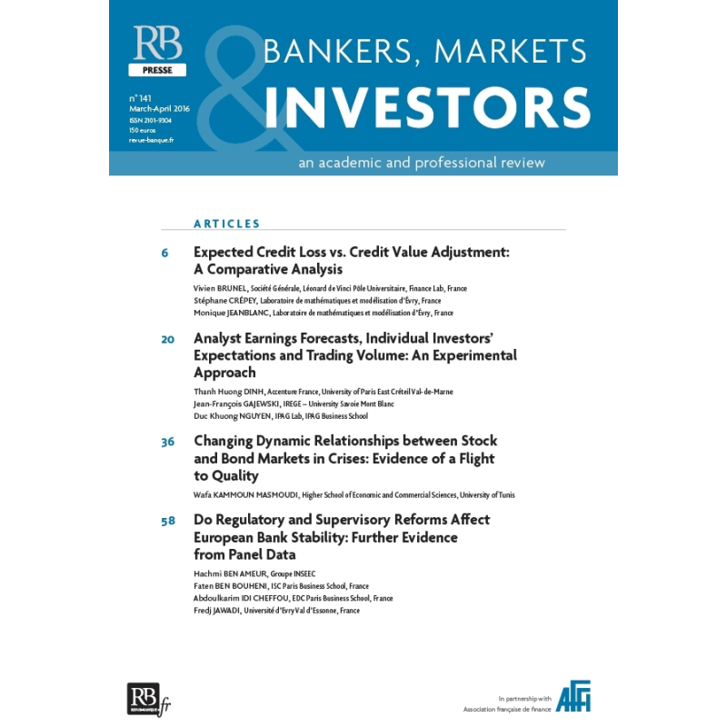 Bankers, Markets & Investors n° 141 – Mars-Avril 2016