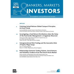 Bankers, Markets & Investors n° 144 – Septembre-Octobre 2016