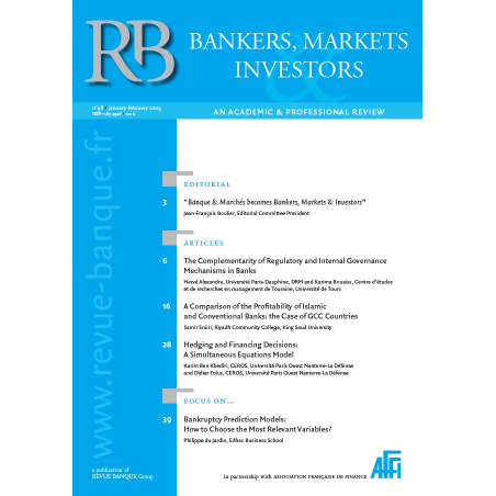 Bankers, Markets & Investors n° 98 – Janvier-Février 2009