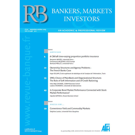 Bankers, Markets & Investors n° 102 – Septembre-Octobre 2009