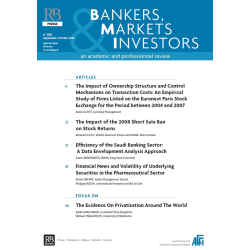 Bankers, Markets & Investors n° 108 – Septembre-Octobre 2010