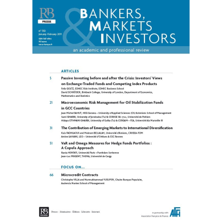 Bankers, Markets & Investors n° 110 – Janvier-Février 2011