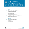 Bankers, Markets & Investors n° 112 – Mai-Juin 2011