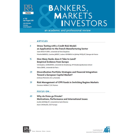 Bankers, Markets & Investors n° 113 – Juillet-Aout 2011