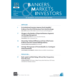 Bankers, Markets & Investors n° 122 – Janvier-Février 2013