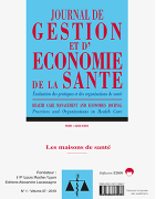 Journal de Gestion et d'Economie Médicale